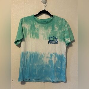 Chubbies | Aqua Blue tiedye tee | Size Small